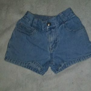 Girls blue jean shorts